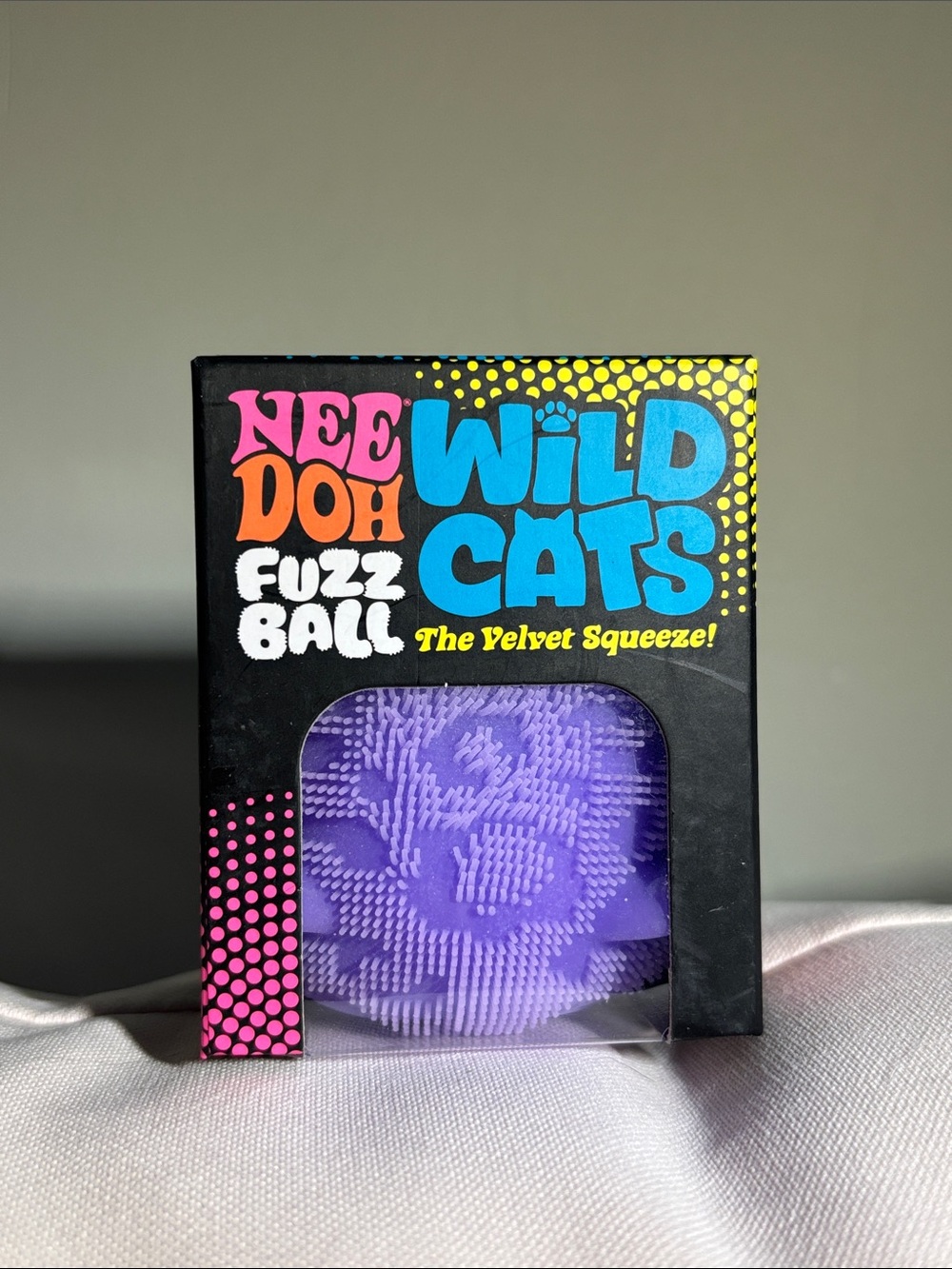 Needoh Fuzz Ball Wild Cat Squishy Toy - Authentic - Picture 4 of 4